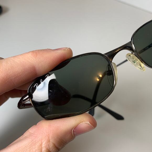 Rare! Ray-Ban RB3162 Sleek 004/48 Sunglasses Silver Chrome Polarized 52-19 - Picture 15 of 16